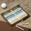Detachable scorecard holder from the Dark Brown Golf Scorecard Holder and Yardage Book Cover