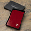 Red Golf Scorecard Holder and Yardage Book Cover in Gift Box