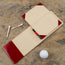 Empty Red Golf Scorecard Holder and Yardage Book Cover