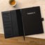 Black Leather A4 Notebook Cover with inner refill notepad