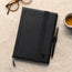 Black Leather A4 Notebook Cover
