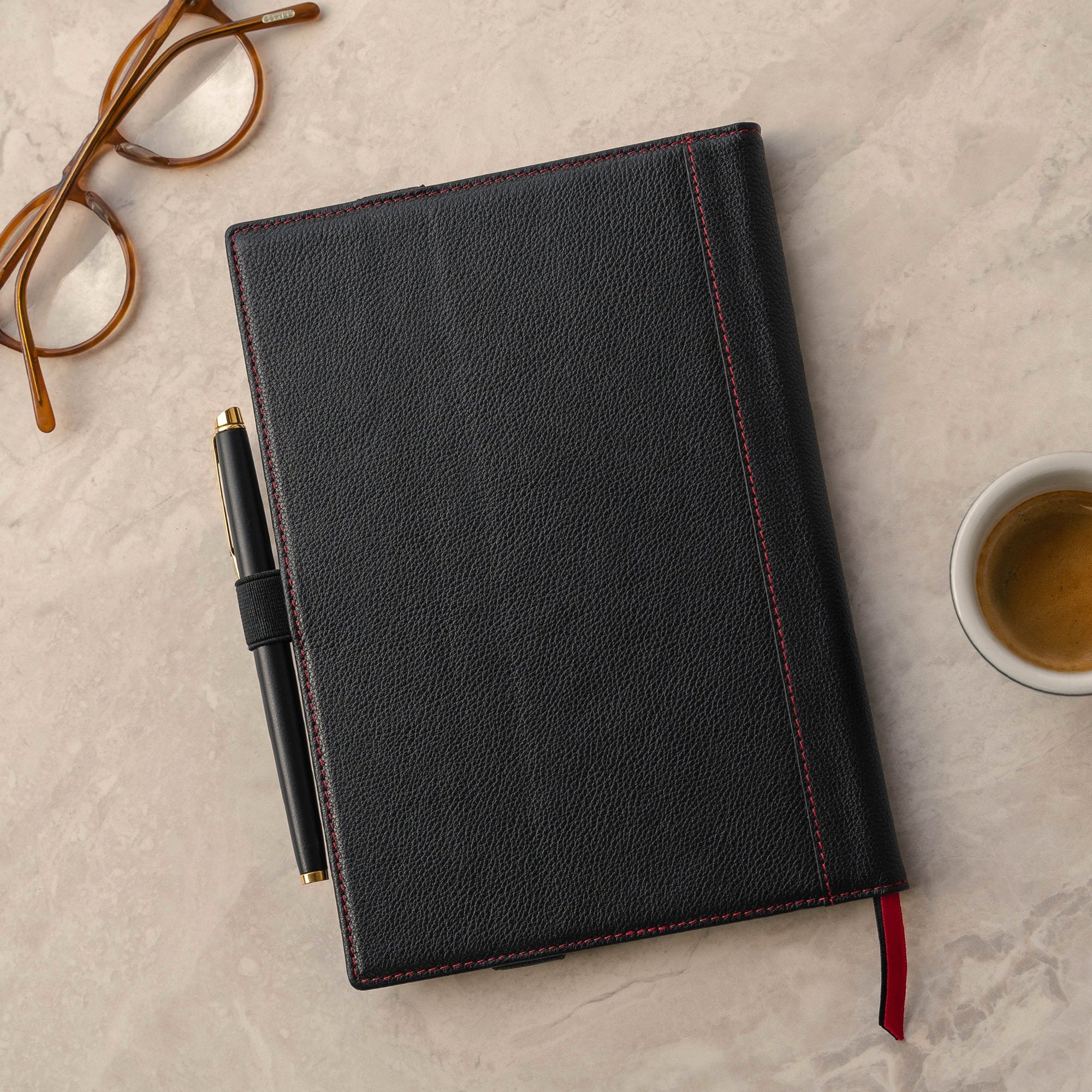 Black deals Leather Notebook