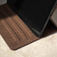 Highlighting the microfibre lining of the Dark Brown Leather Stand Case for iPad 10.2