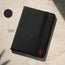 Black Genuine Leather (with Red Stitching) Stand Case for iPad 10.2