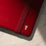 TORRO logo to the front of the Red Leather Stand Case for iPad 10.2