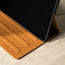 Highlighting the microfibre lining of the Tan Leather Stand Case for iPad 10.2