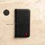 Genuine Black Leather (with Red Stitching) Stand Case for iPhone XR