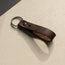 Contextual Back of Dark Brown Leather Keyring