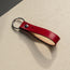 Contextual Back of Red Leather Keyring