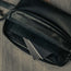 Inside pocket in the Black Leather Messenger Bag
