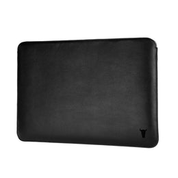 Black Leather Laptop Sleeve for 15” and 16” Apple MacBook