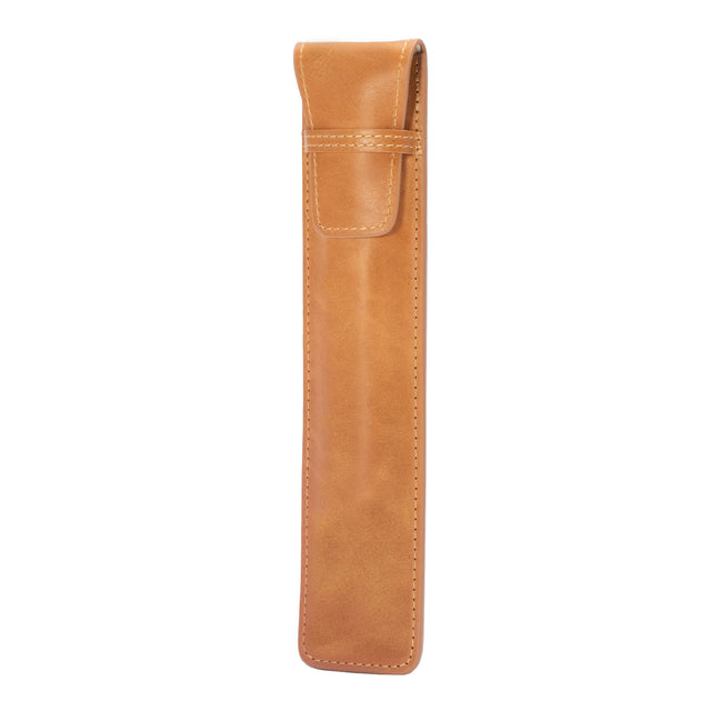 Tan Leather Apple Pencil Case / Sleeve