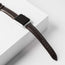 Dark Brown Leather Apple Watch Strap with 7 Pin Holes for Adjustable Fit