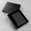 Black (with Red Stitching) Bifold Leather Wallet in TORRO Gift Box
