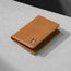 Front of Tan Bifold Leather Wallet