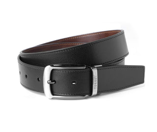 Reversible Leather Belt - Black