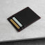 Back of the Black with Red Detail Leather Credit Card Holder with 2 card slots