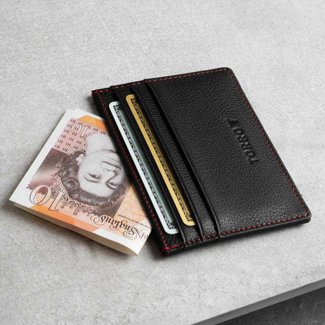 Leather Credit Card Holder (for Cash and Cards)