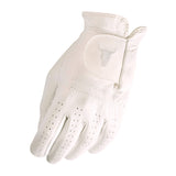 White Cabretta Leather Golf Glove with Adjustable Strap (Left Hand) - Small