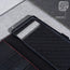 Microfibre lining of the Black (with Red Stitching) Leather Case for Google Pixel 6