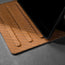 Multiple viewing angles of the Tan Leather Case for Apple iPad (10th Generation)
