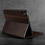 Integrated stand function of the Dark Brown Leather Case for Apple iPad (10th Generation)