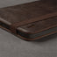 Slim profile of the Dark Brown Leather Case for Apple iPad (10th Generation)