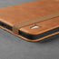 Slim profile of the Tan Leather Case for Apple iPad (10th Generation)