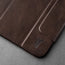 Close up of the Dark Brown Leather Magnetic Case for Apple iPad (10th Gen)