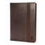Dark Brown Leather (with Red Stitching) Stand Case for iPad 10.2