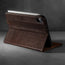 Stand functionality of the Dark Brown Leather Case for iPad Mini 6th Generation (2021)