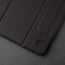 Close up of the TORRO bull head logo on the Dark Brown Leather Magnetic Case for iPad Mini 6