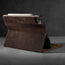 Integrated stand function of the Dark Brown Leather Case for iPad Pro 11-inch