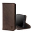 Dark Brown Genuine Leather Stand Case for iPhone 11