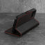Stand function of the Black Leather (with Red Stitching) Stand Case for iPhone 12 Pro Max