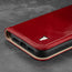 Red Leather Stand Case for iPhone 12 Pro