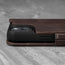 Raised camera lip of the Dark Brown Leather Folio Case for iPhone 13