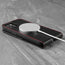 Black Leather (with Red Stitching) Flip Case for iPhone 13 Mini with MagSafe charging compatibility