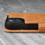 Raised camera lip of the Tan Leather Stand Case for iPhone 13 Mini