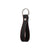 Leather Keyring - Black with Red Detail