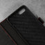 Microfibre lining in the Genuine leather Black with Red Stitching Stand Case for iPhone SE (2020), iPhone 8 and iPhone 7