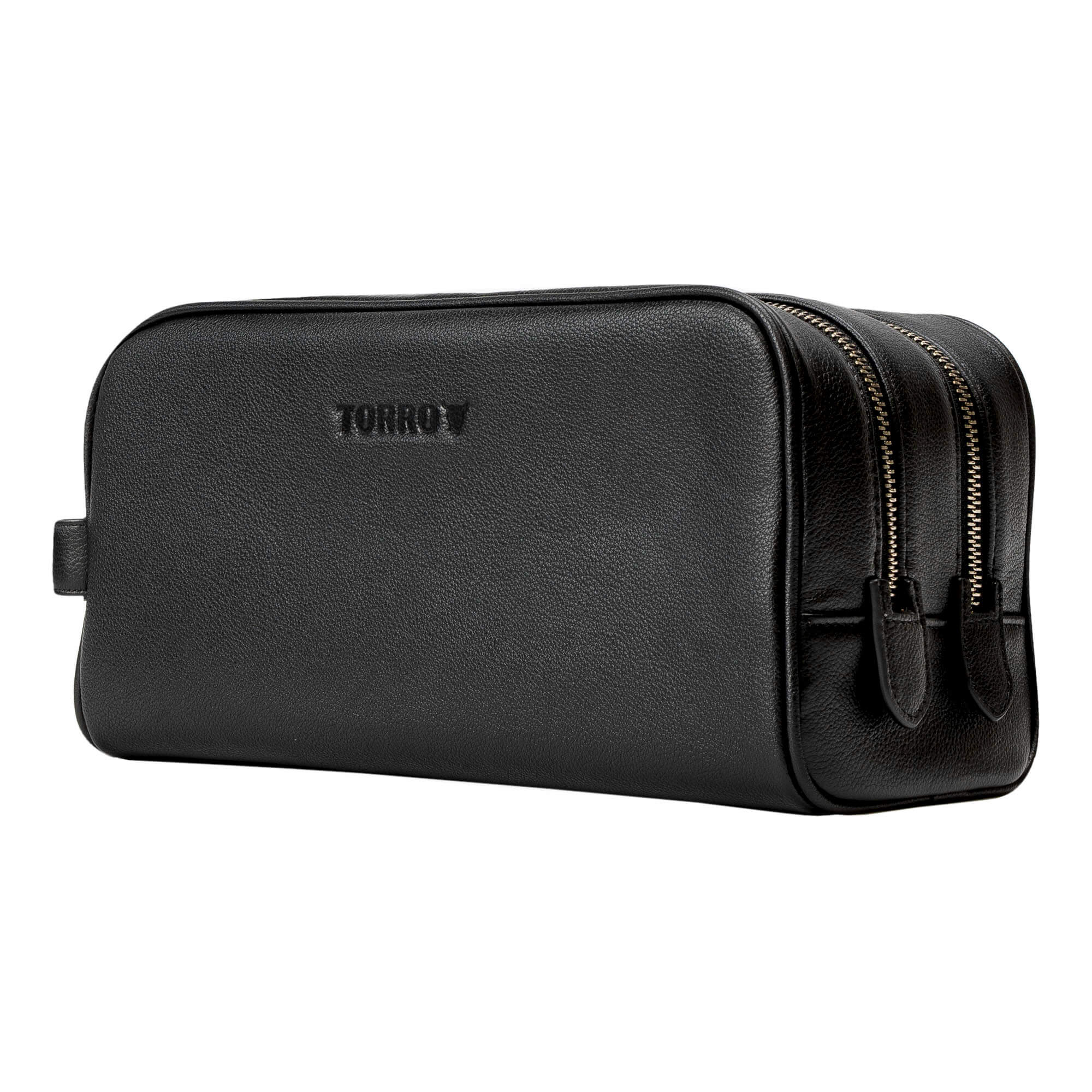 Premium Leather Travel Washbag Toiletry Bag TORRO