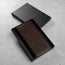 Dark Brown Long Bifold Leather Wallet in TORRO Gift Box