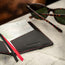 Inside of the Black Leather (with Red Stitching) Passport Holder