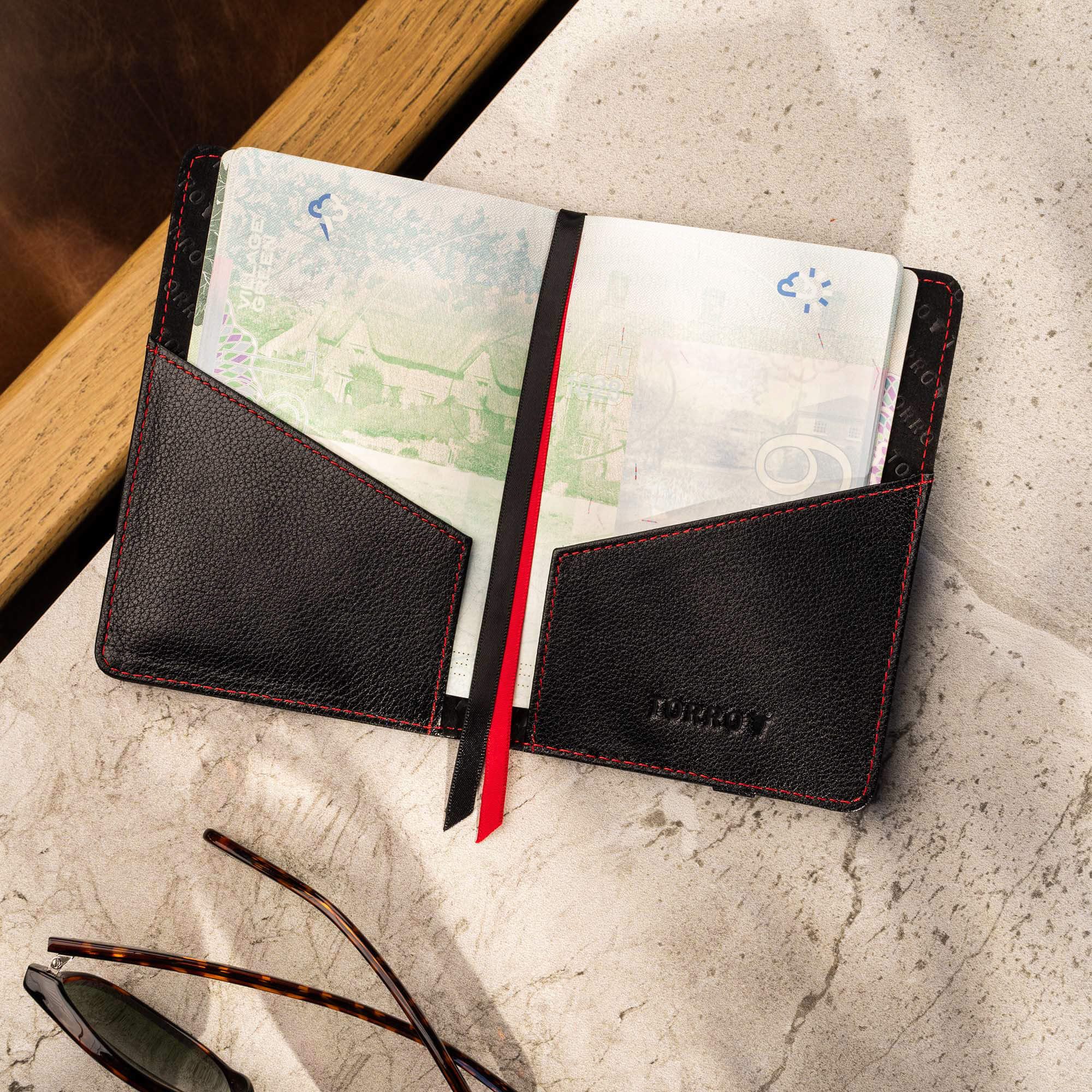 Leather Passport Holder / Cover - TORRO