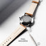Highlighting the dual function tool (included) to easily swap the Luxury Tan Leather Watch Strap
