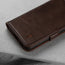 Close up of the Dark Brown Leather Phone Case for Samsung Galaxy S22