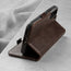Integrated stand function of the Dark Brown Leather Phone Case for Samsung Galaxy S22