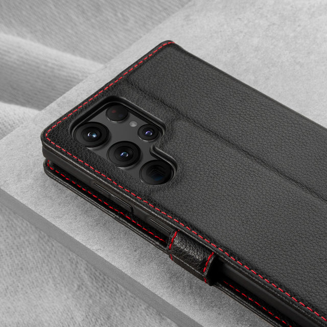 Samsung Galaxy S22 Ultra Leather Wallet Case with Stand Function – TORRO Samsung Galaxy S22 Ultra Leather Wallet Case with Stand Function – TORRO