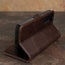 Stand function of the Dark Brown Leather Case for Galaxy S23